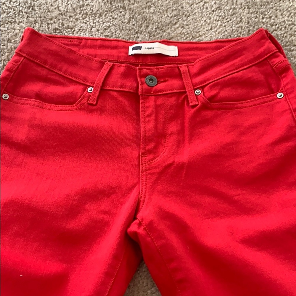 ☘️NWOT ☘️Red LEVIS size 6M W28L32 - Picture 6 of 15